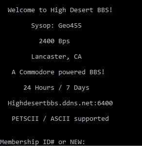 High Desert BBS