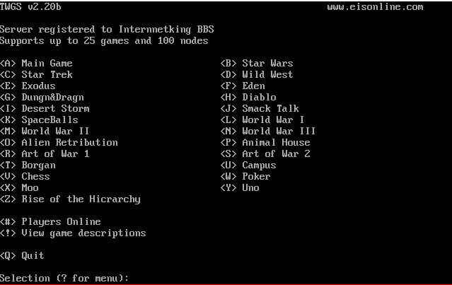Internetking’s Tradewar 2002 Server
