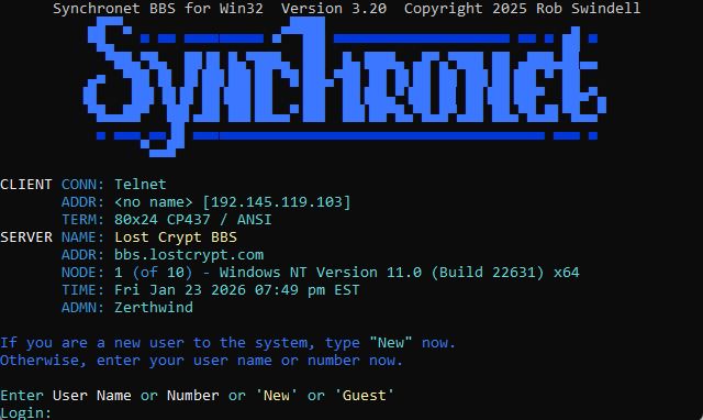 Lost Crypt BBS